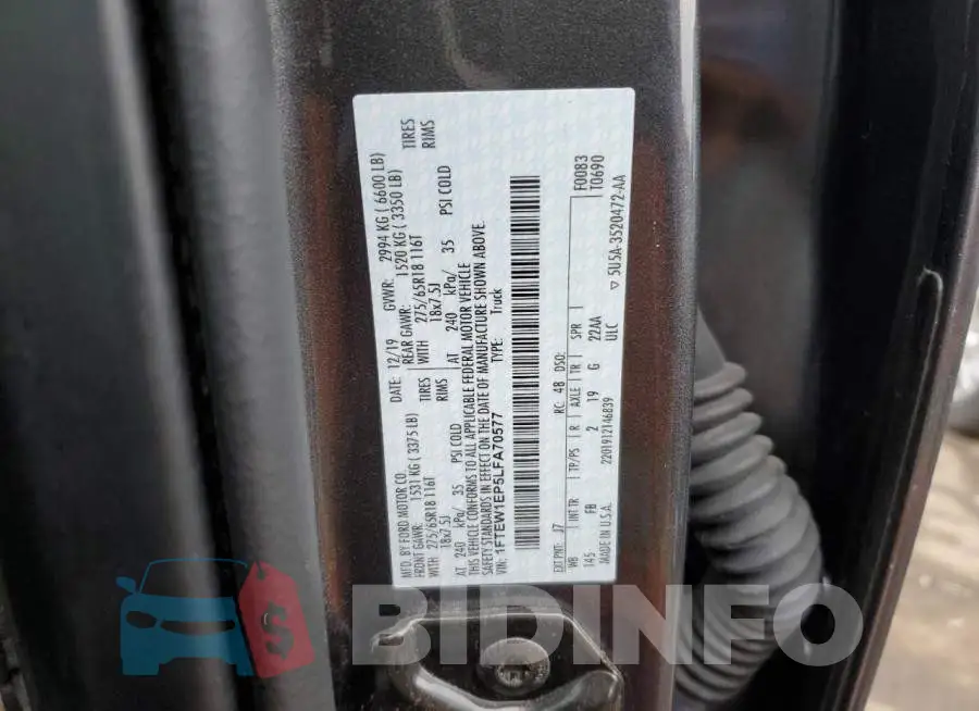 1FTEW1EP5LFA70577 Photo# 12