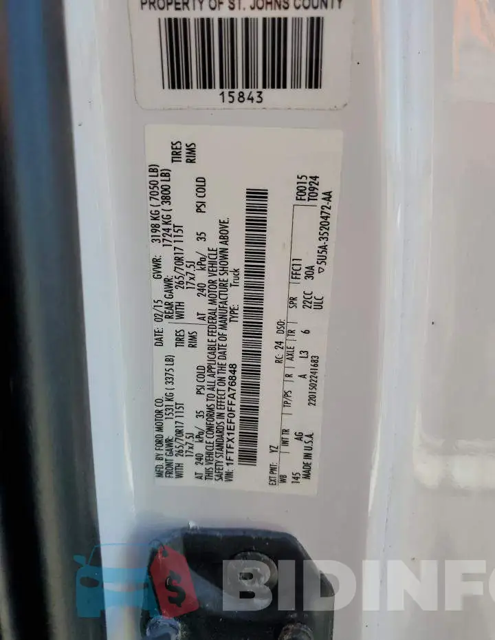 1FTFX1EF0FFA76848 Photo# 12