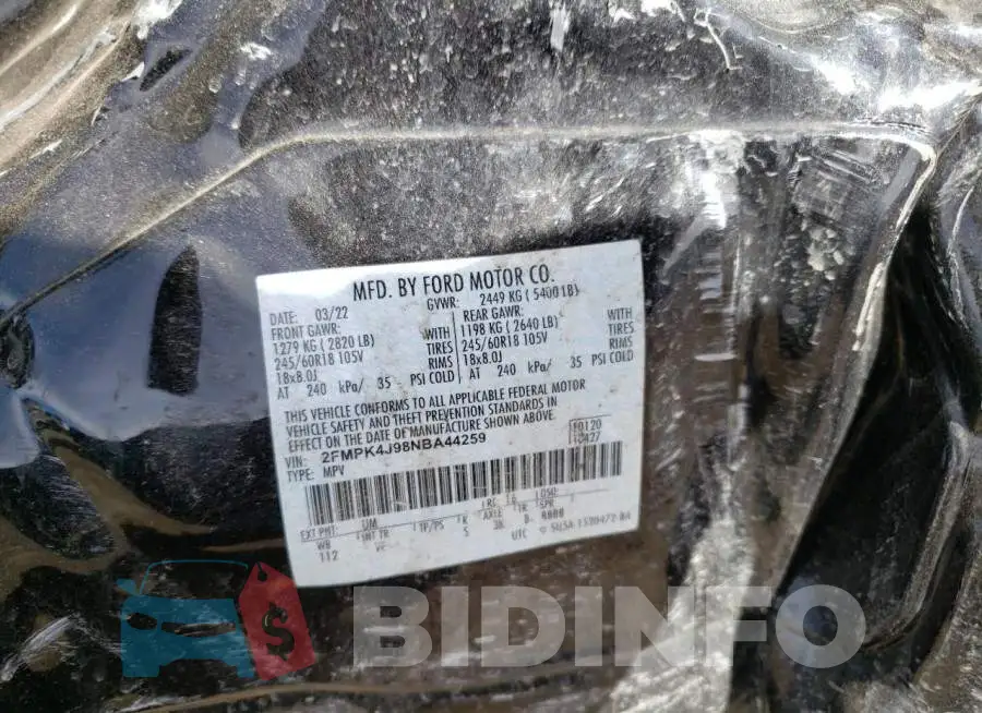 2FMPK4J98NBA44259 Photo# 14