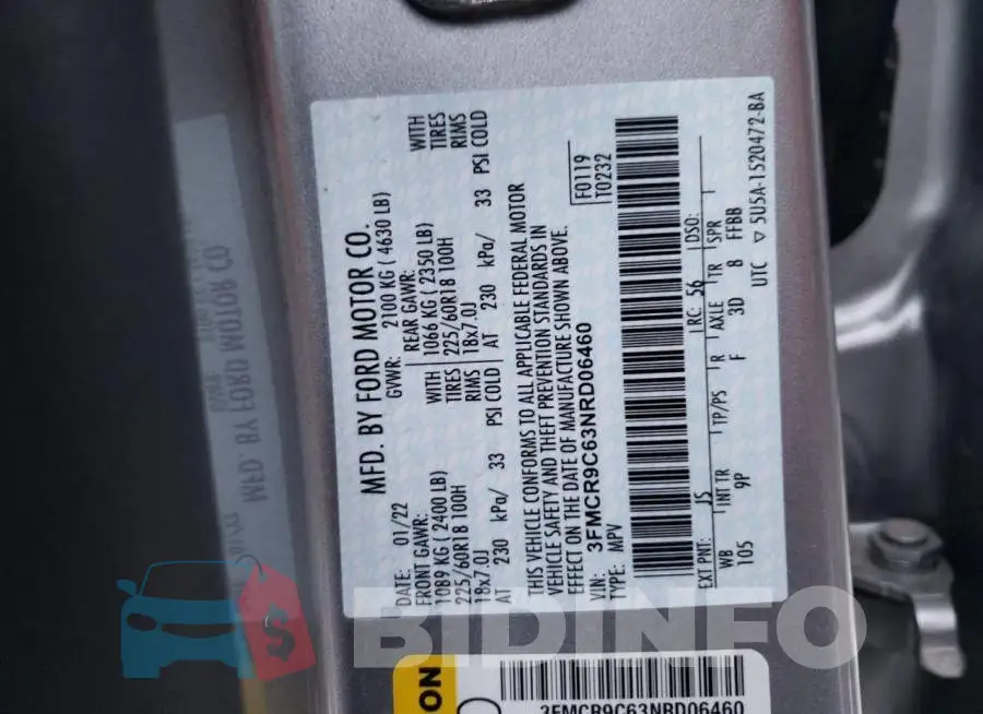 3FMCR9C63NRD06460 Photo# 12