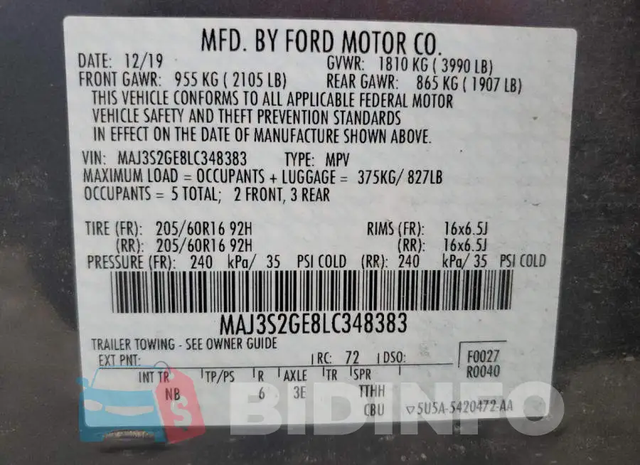 MAJ3S2GE8LC348383 Photo# 13