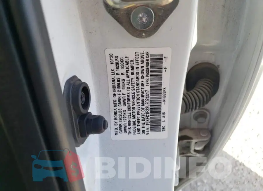19XFC1F32LE024417 Photo# 12