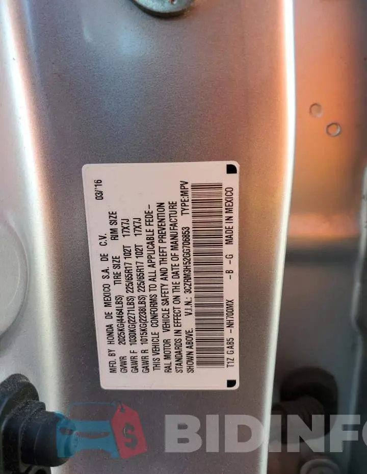 3CZRM3H52GG706853 Photo# 13