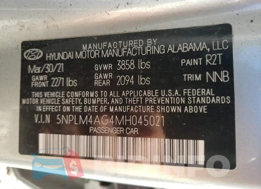 5NPLM4AG4MH045021 Photo# 12