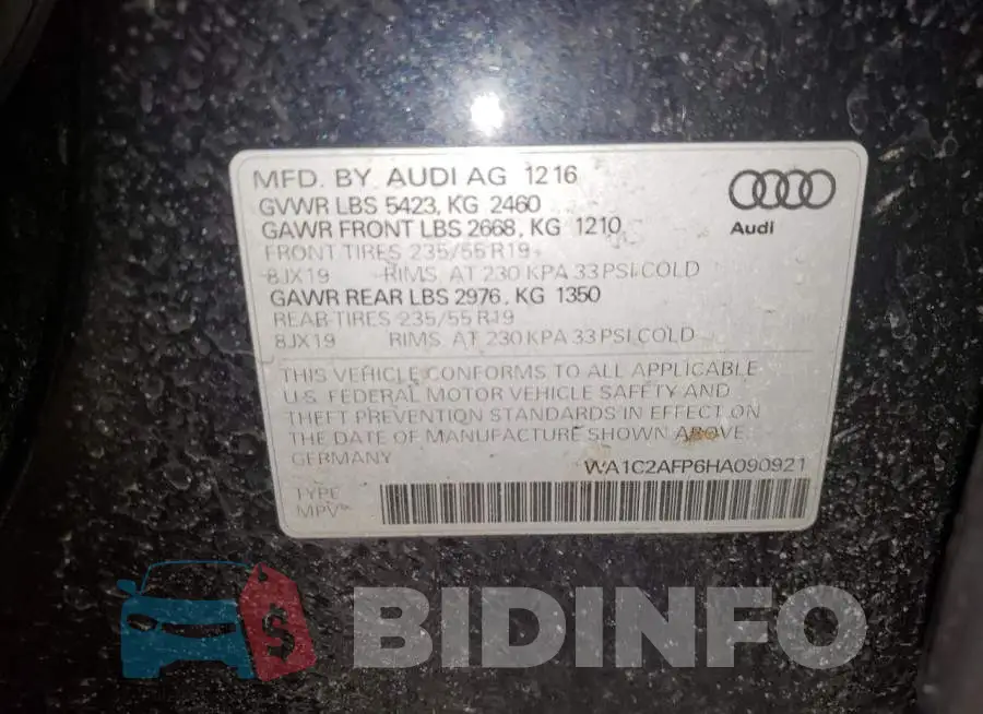 WA1C2AFP6HA090921 Photo# 14