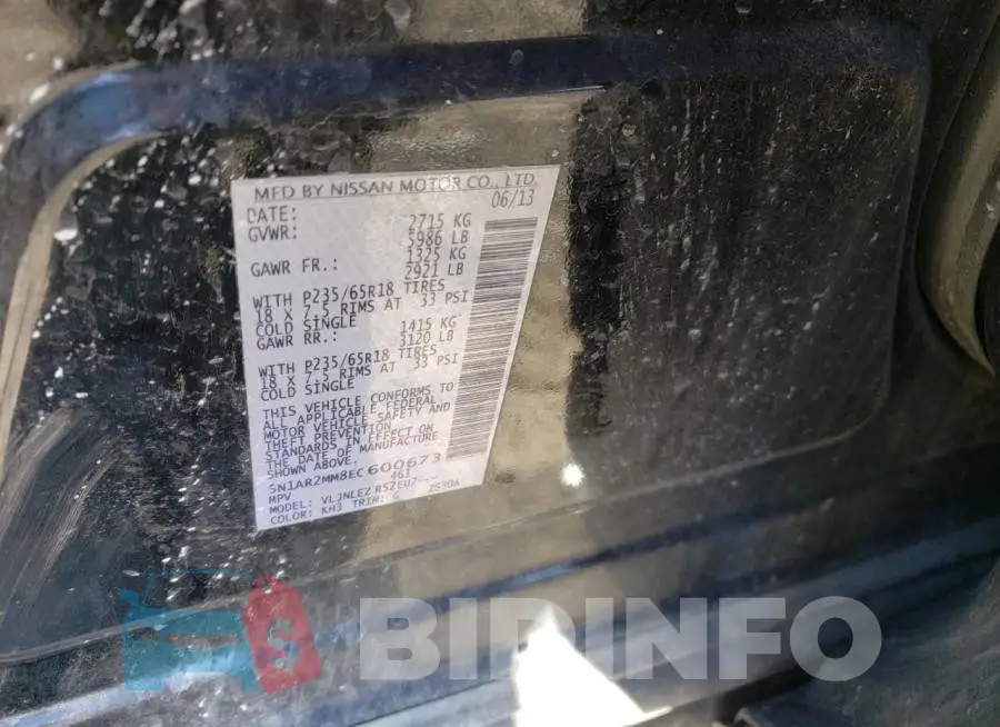 5N1AR2MM8EC600673 Photo# 13