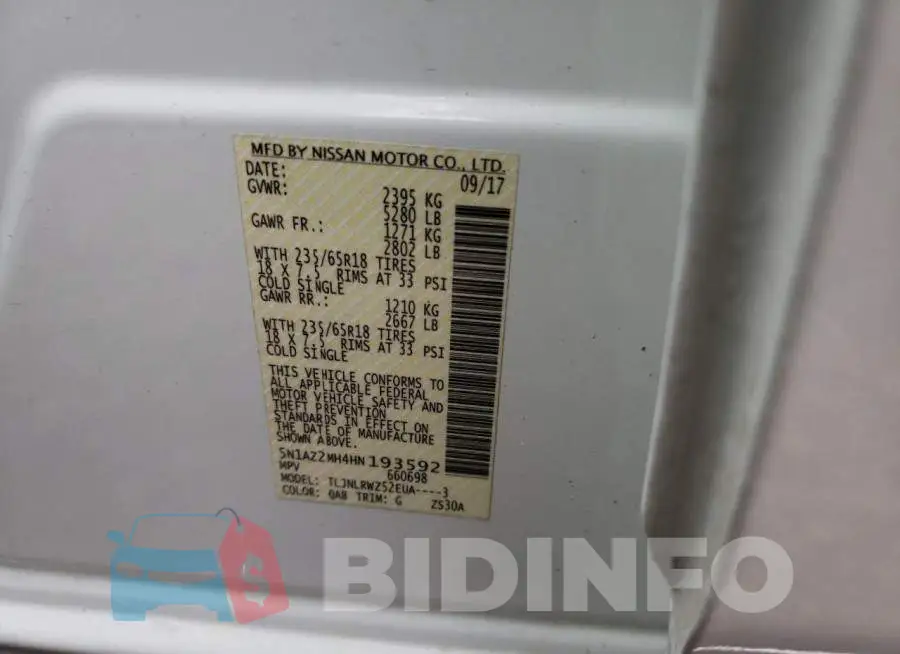 5N1AZ2MH4HN193592 Photo# 12