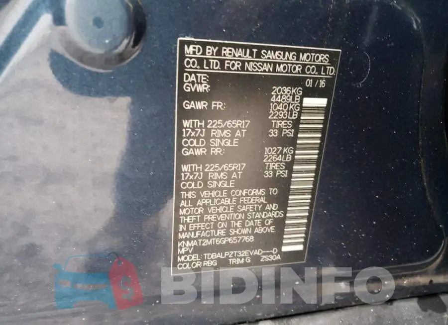 KNMAT2MT6GP657768 Photo# 10