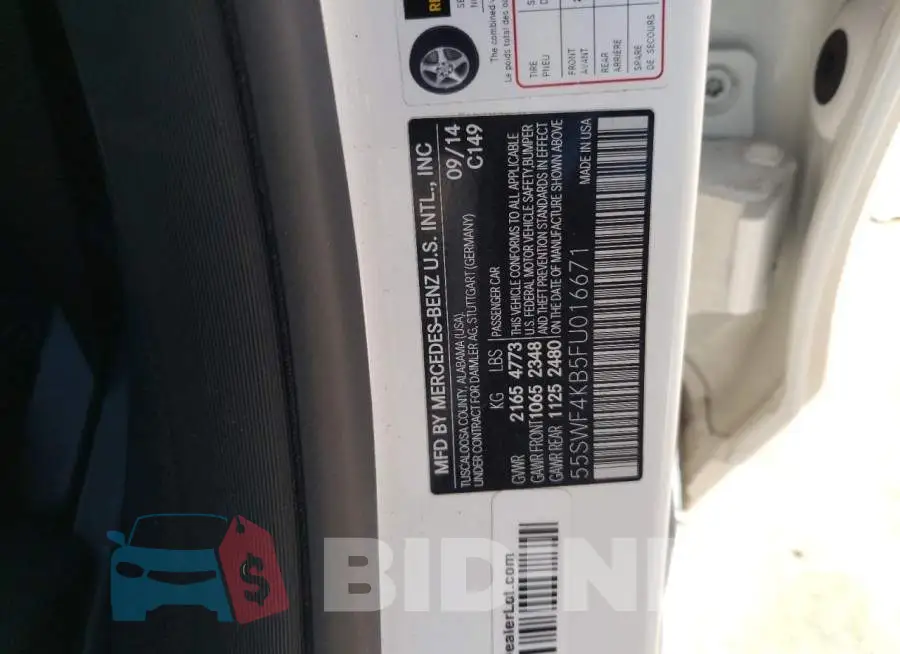 55SWF4KB5FU016671 Photo# 12