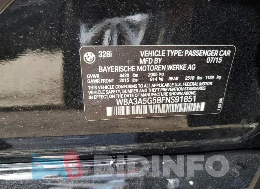 WBA3A5G58FNS91851 Photo# 12
