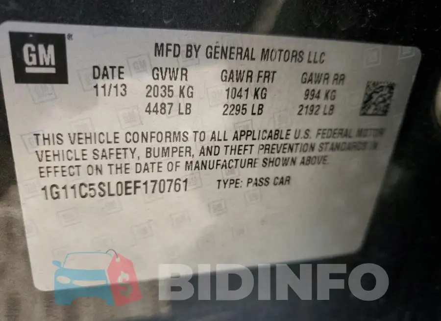 1G11C5SL0EF170761 Photo# 12