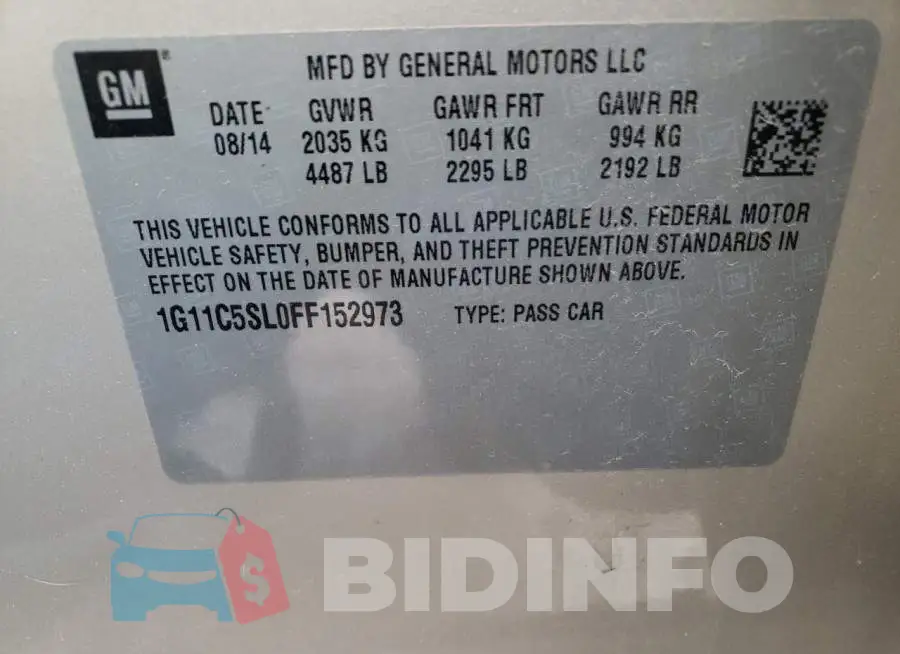 1G11C5SL0FF152973 Photo# 12