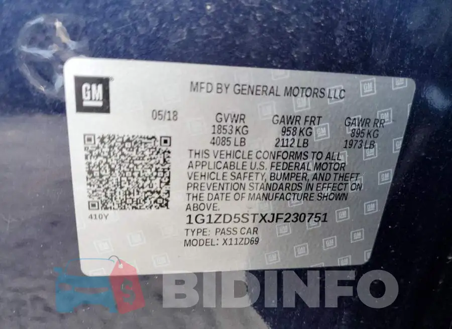 1G1ZD5STXJF230751 Photo# 12
