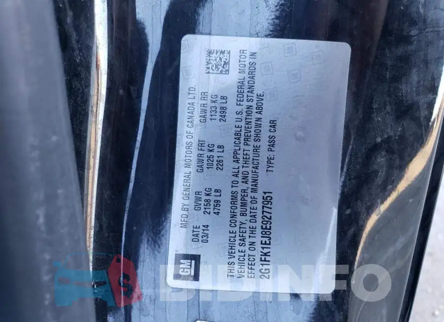2G1FK1EJ8E9277951 Photo# 12