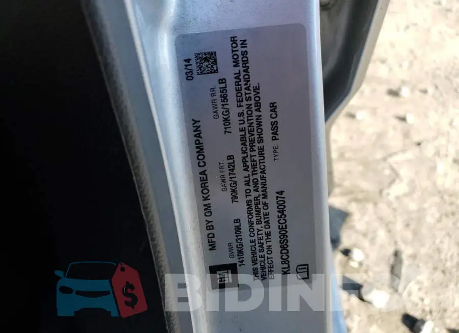 KL8CD6S90EC540074 Photo# 12