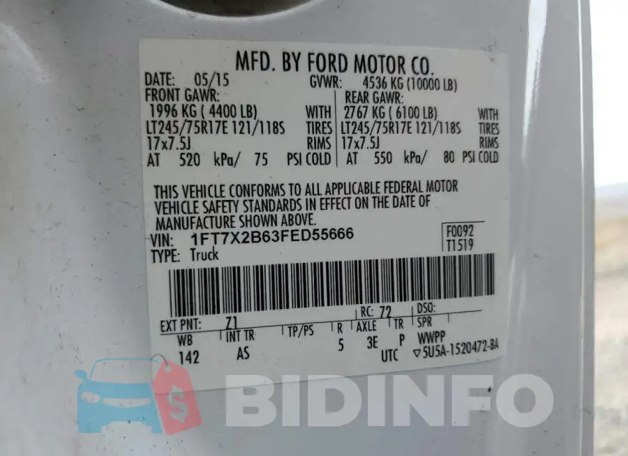 1FT7X2B63FED55666 Photo# 12