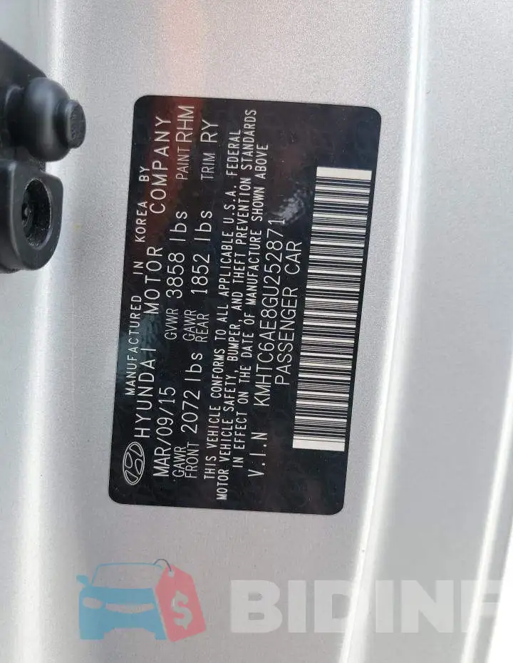 KMHTC6AE8GU252871 Photo# 12
