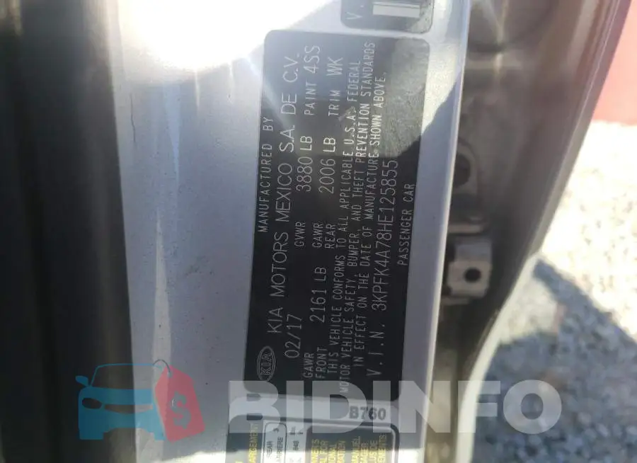 3KPFK4A78HE125855 Photo# 12