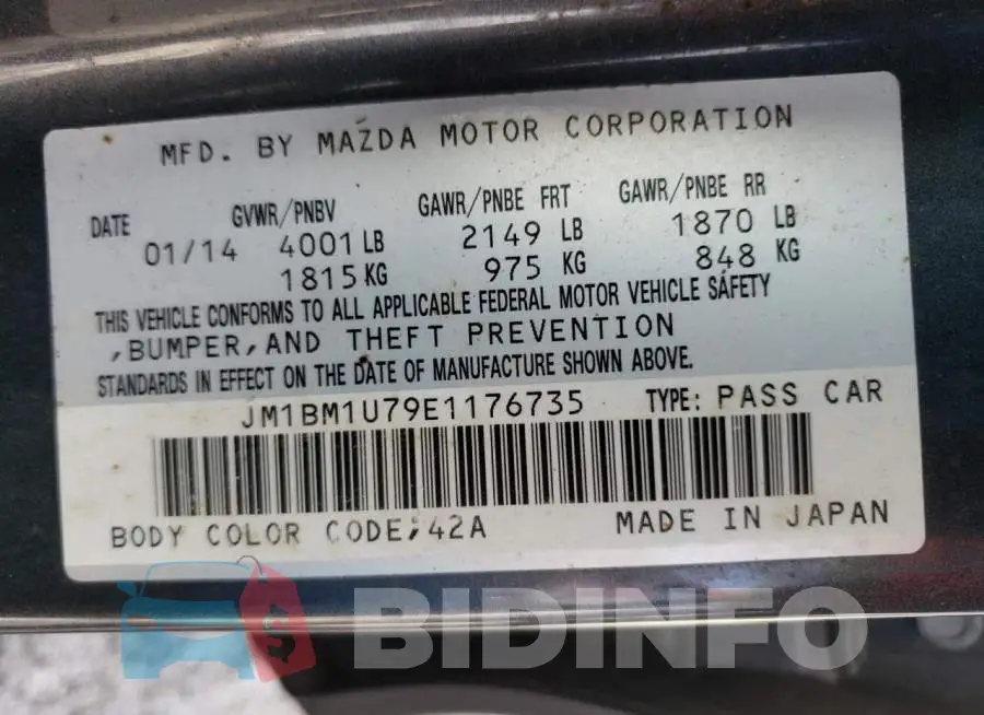 JM1BM1U79E1176735 Photo# 12