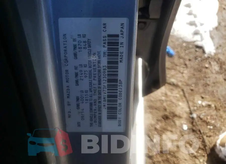 JM1BM1V73F1230983 Photo# 12