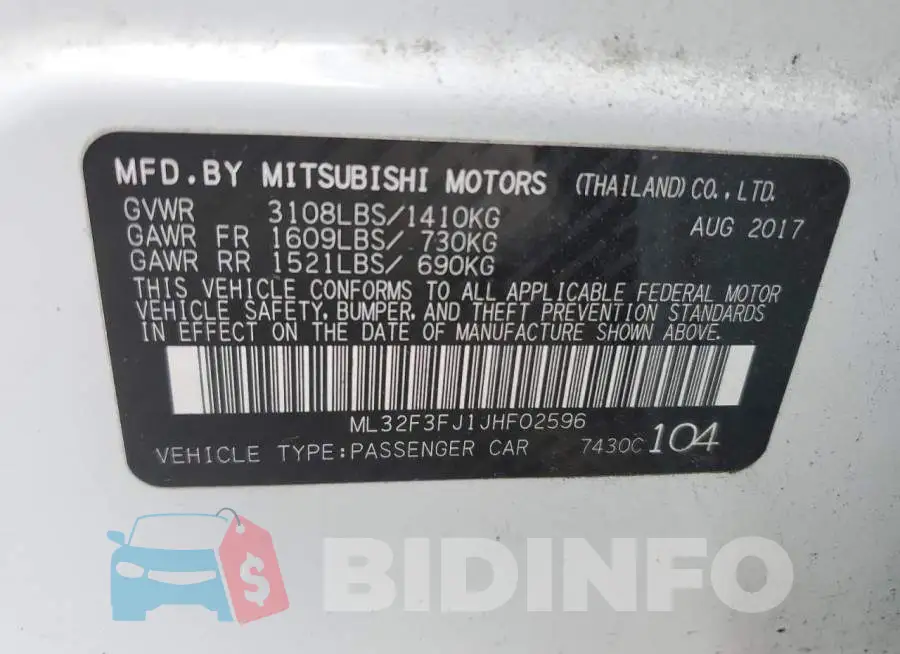 ML32F3FJ1JHF02596 Photo# 12