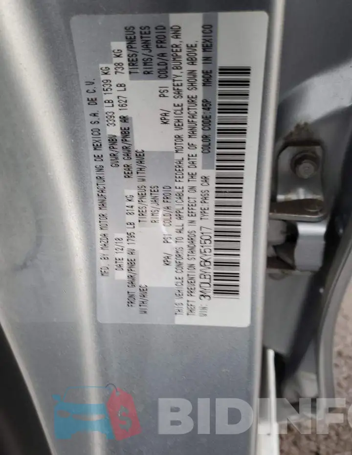 3MYDLBYV6KY515017 Photo# 12