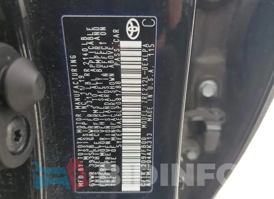 5YFEPRAE6LP081788 Photo# 12