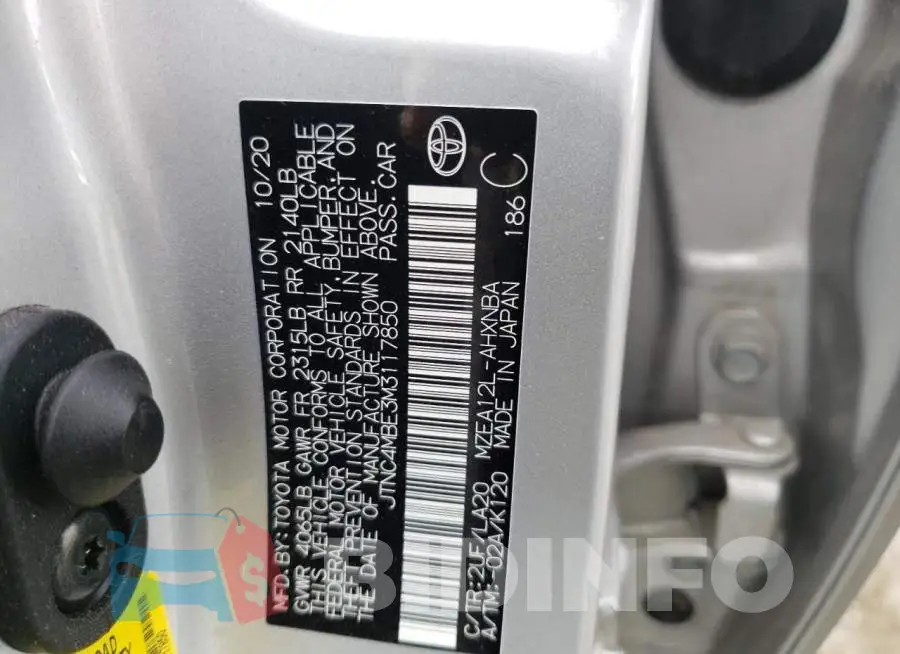 JTNC4MBE3M3117850 Photo# 10