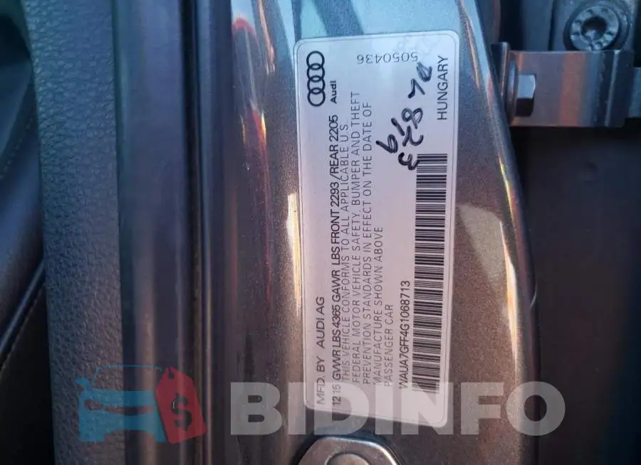 WAUA7GFF4G1068713 Photo# 12