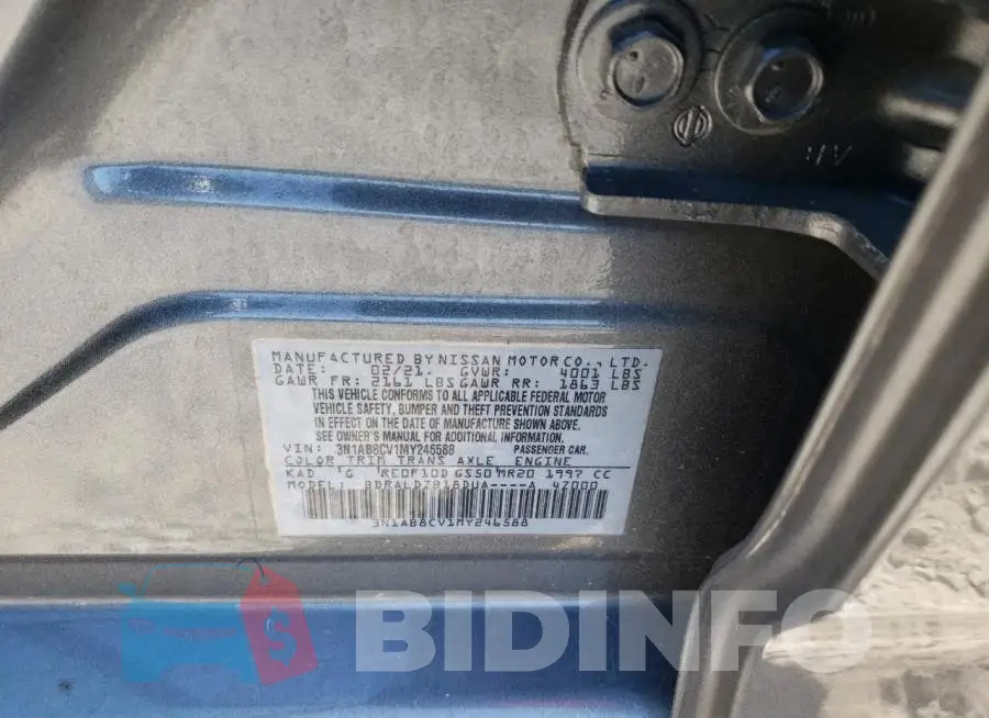 3N1AB8CV1MY246588 Photo# 12