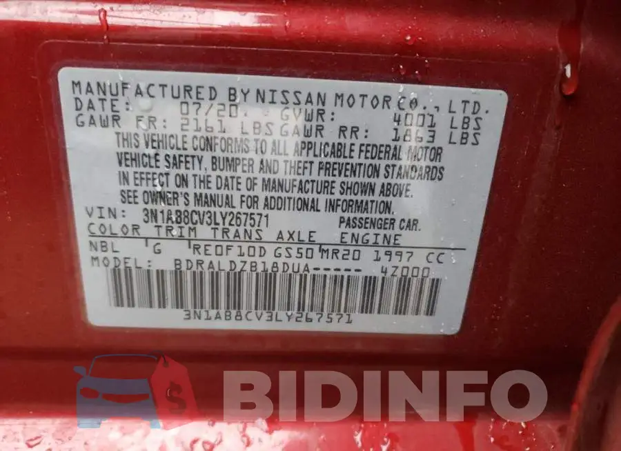 3N1AB8CV3LY267571 Photo# 12