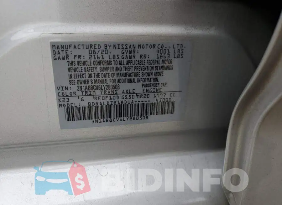3N1AB8CV6LY280508 Photo# 12