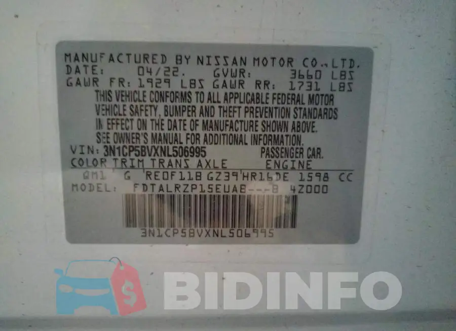 3N1CP5BVXNL506995 Photo# 12