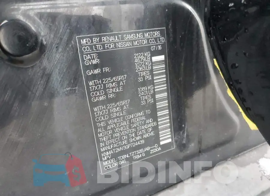 KNMAT2MV3GP724439 Photo# 12