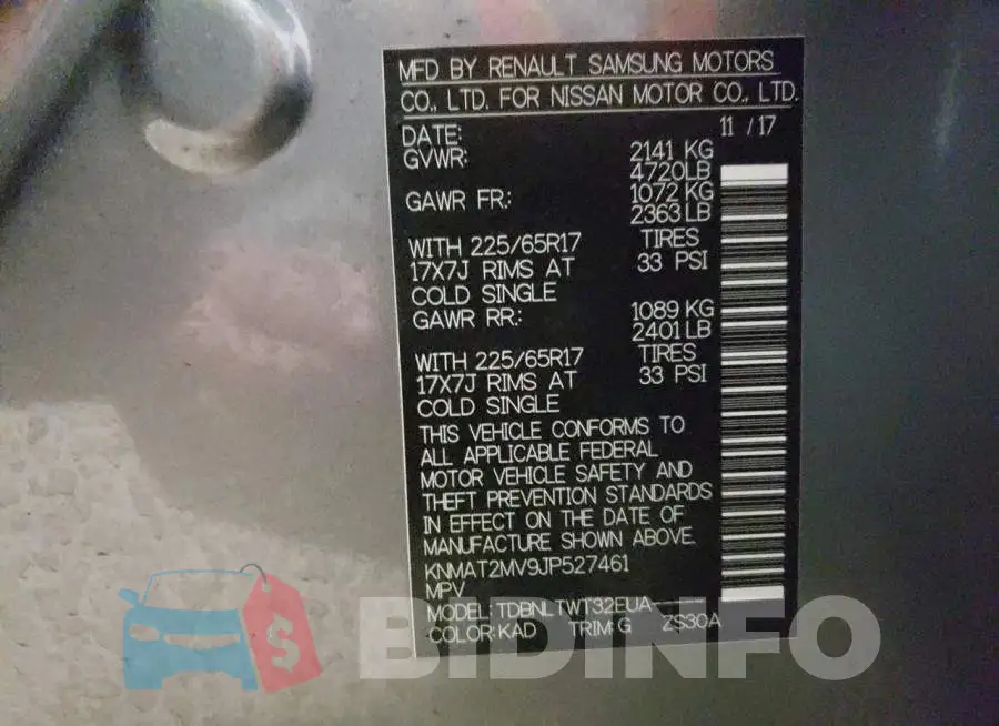 KNMAT2MV9JP527461 Photo# 12