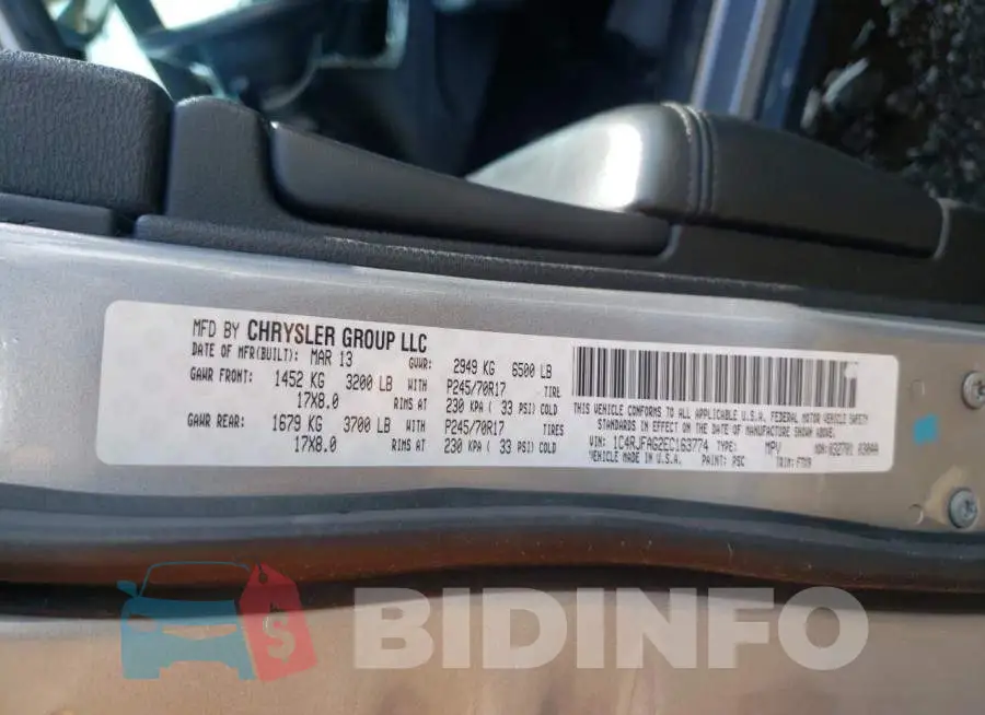 1C4RJFAG2EC163774 Photo# 10