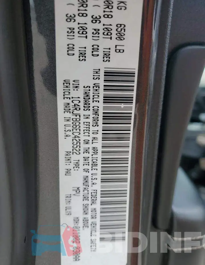 1C4RJFBG6EC425522 Photo# 13