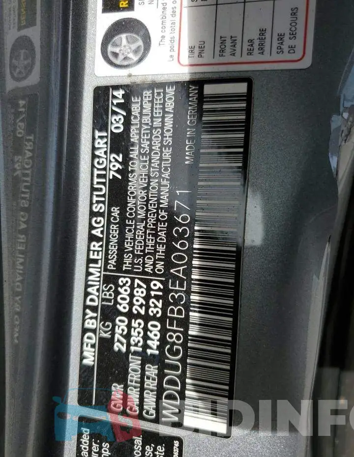 WDDUG8FB3EA063671 Photo# 12