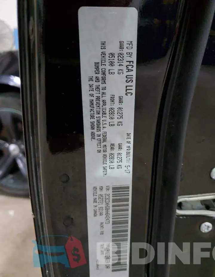 2C3CDXHG8HH642473 Photo# 12