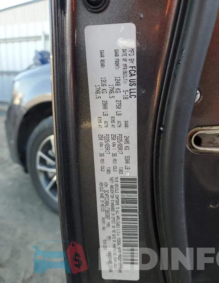 3C4PDCABXJT383387 Photo# 13