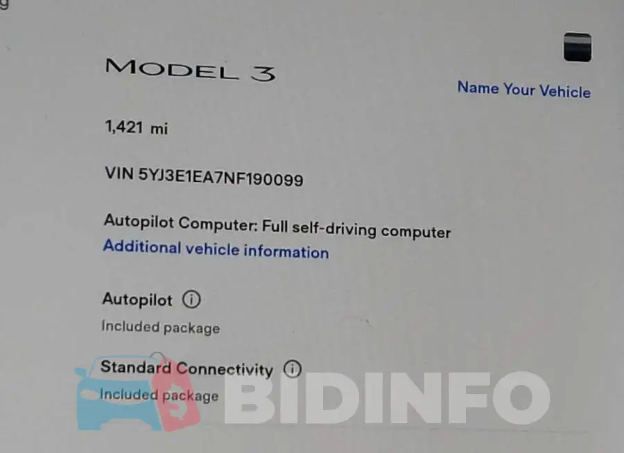 5YJ3E1EA7NF190099 Photo# 9