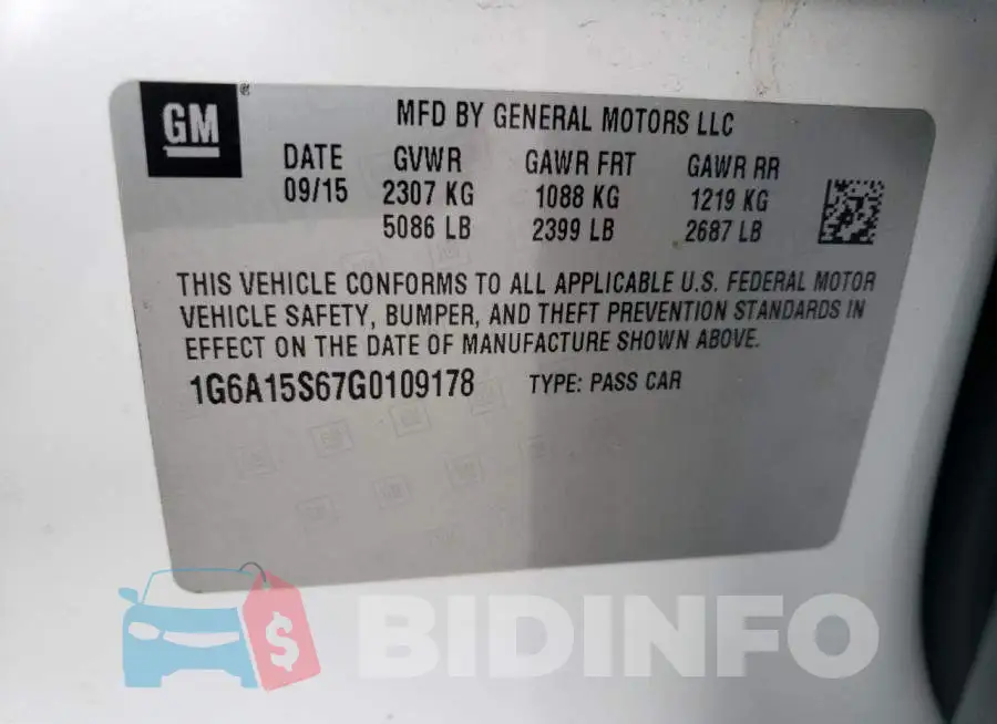 1G6A15S67G0109178 Photo# 13
