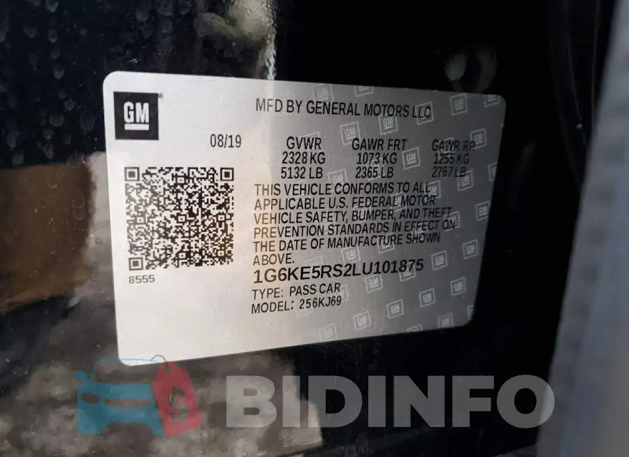 1G6KE5RS2LU101875 Photo# 12