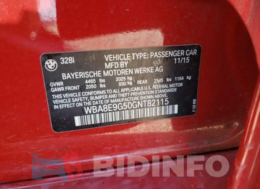 WBA8E9G50GNT82115 Photo# 12