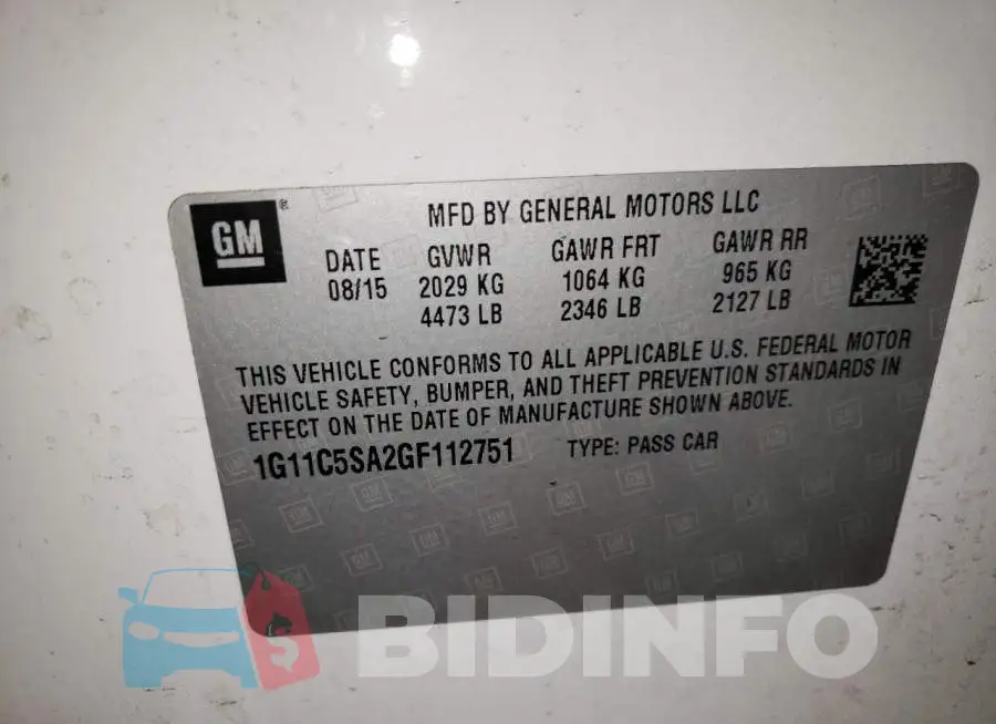 1G11C5SA2GF112751 Photo# 12
