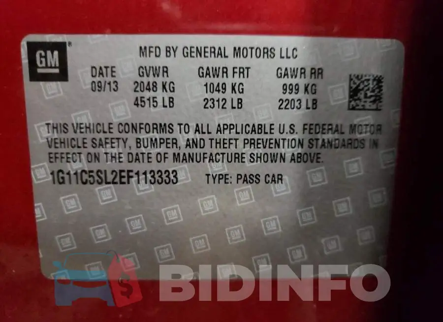 1G11C5SL2EF113333 Photo# 12