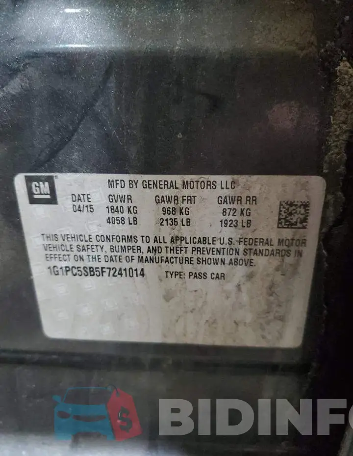 1G1PC5SB5F7241014 Photo# 13