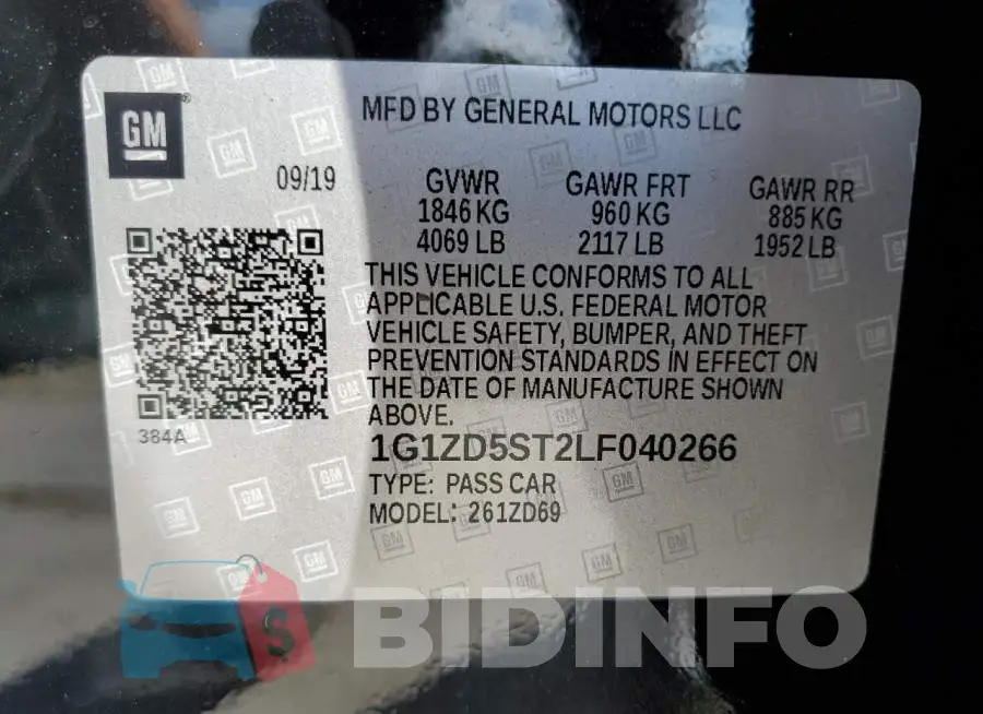 1G1ZD5ST2LF040266 Photo# 12