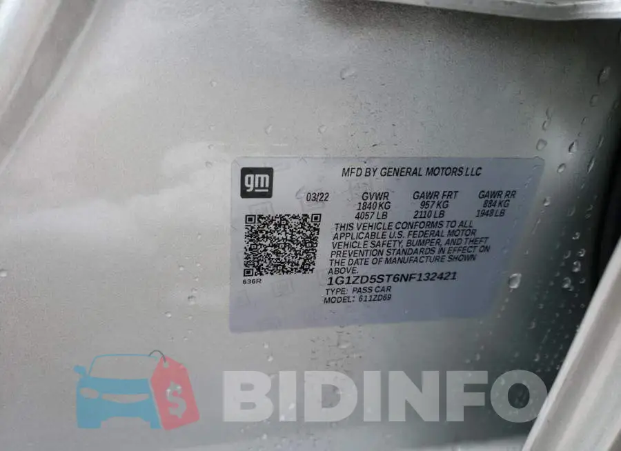 1G1ZD5ST6NF132421 Photo# 12