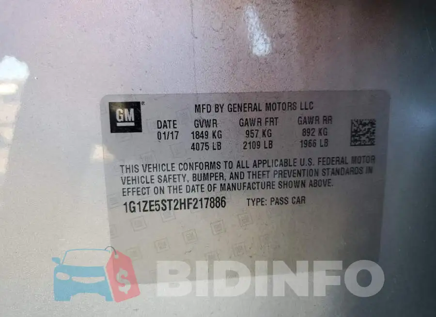 1G1ZE5ST2HF217886 Photo# 12